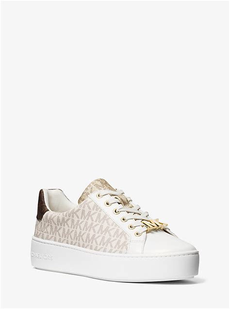 poppy color-block logo sneaker michael kors|Michael Kors poppy.